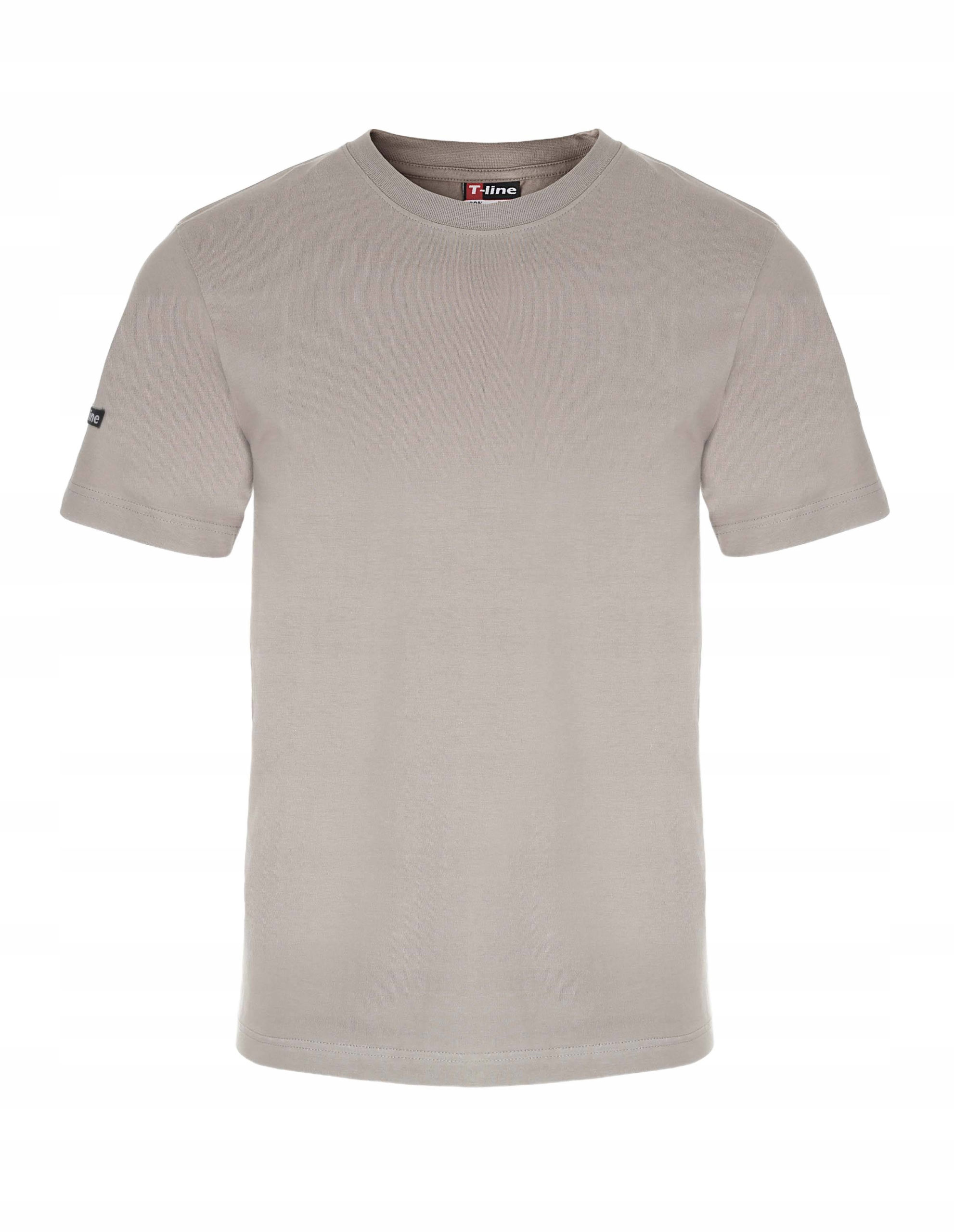 Szara Koszulka Męska T-SHIRT - 100% BAWEŁNA - Podkoszulek Męski M