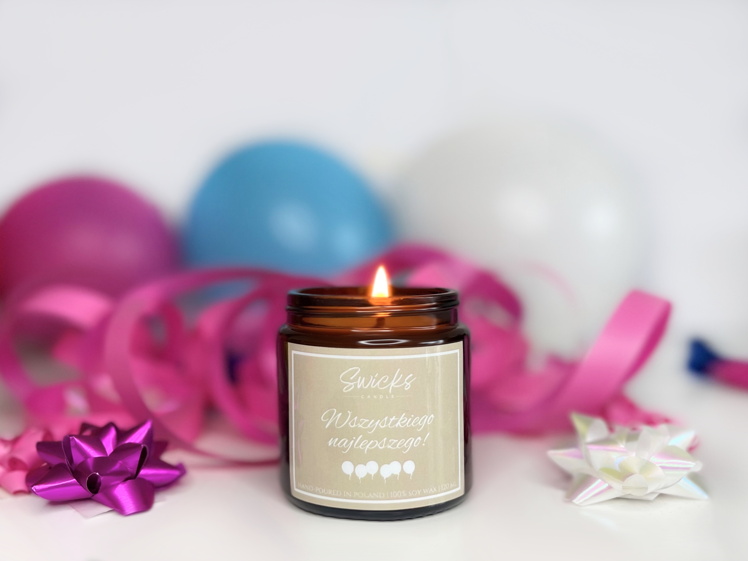 Zestaw świece sojowe z napisami 2x120ml prezent na urodziny Marka inna