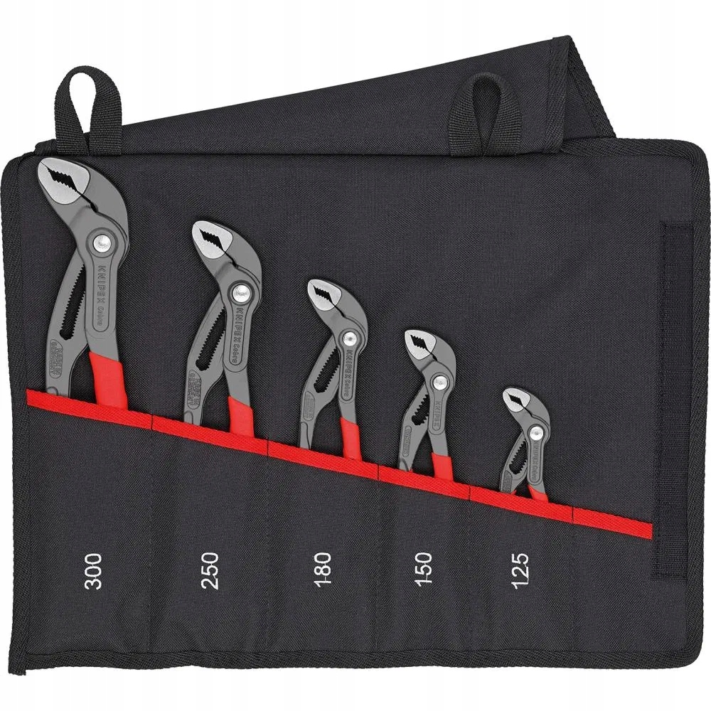 Szczypce nastawne Knipex Cobra fosforowane zestaw 5 elementów