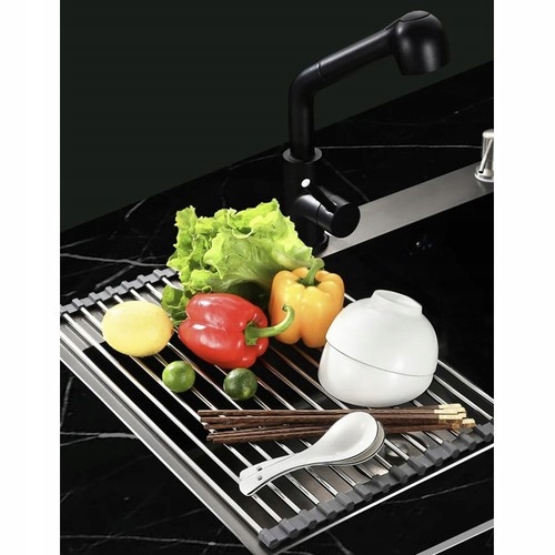 Suszarka/ ociekacz do naczyń- zwijany Ruhhy 19897 Kolor srebrny