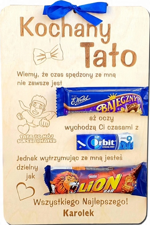 

Dyplom Dzień Ojca Taty Mamy tabliczka