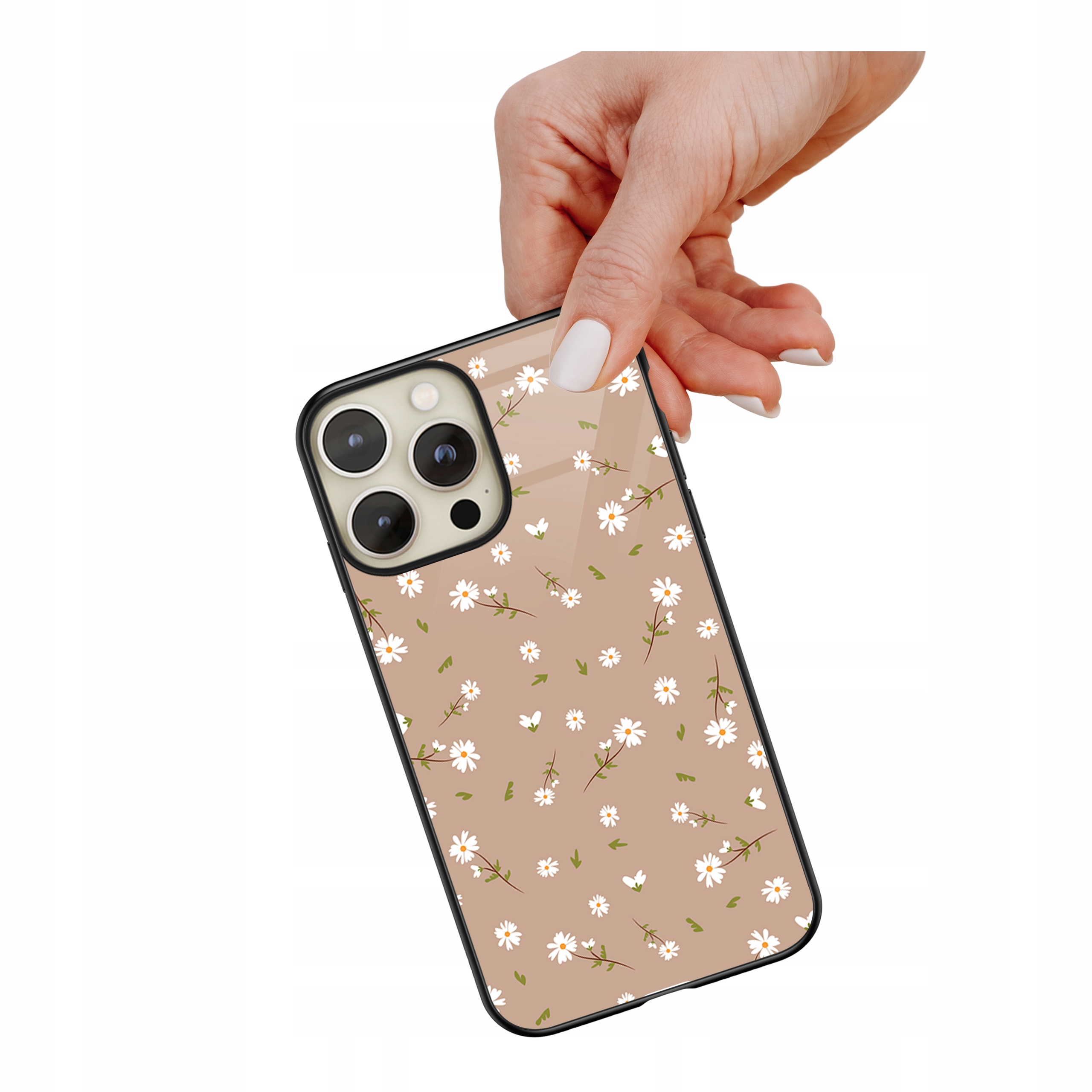 Etui szklane ceramiczne do iPhone 15 Pro Max Daisy diary