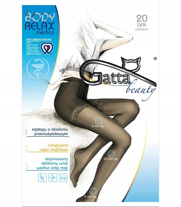 

Gatta Body Relaxmedica rajstopy 20den Kolory!!! r3