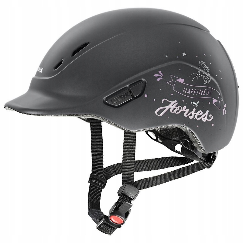 Kask jeździecki Uvex Kidoxx antracyt matt 49-54 cm.