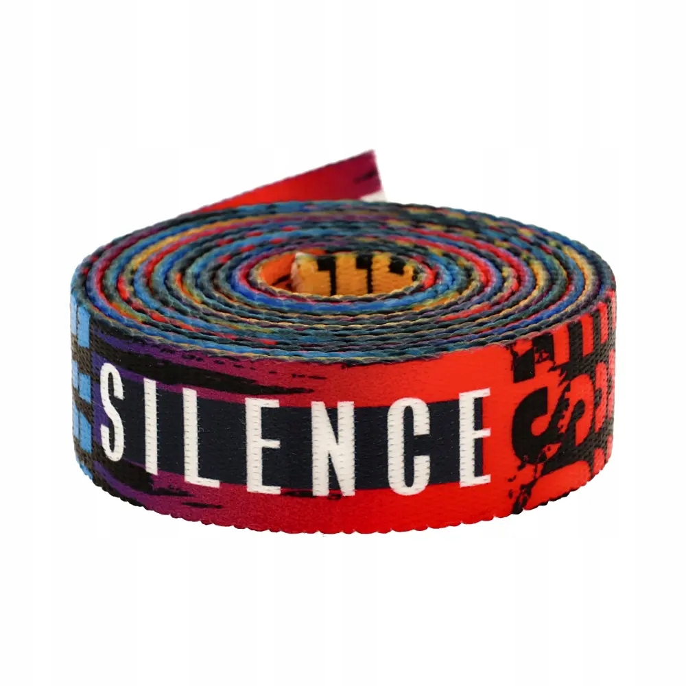 Popruh s potiskem Sublimace Enjoy Silence 48 m hladká 1,7 mm 37 mm