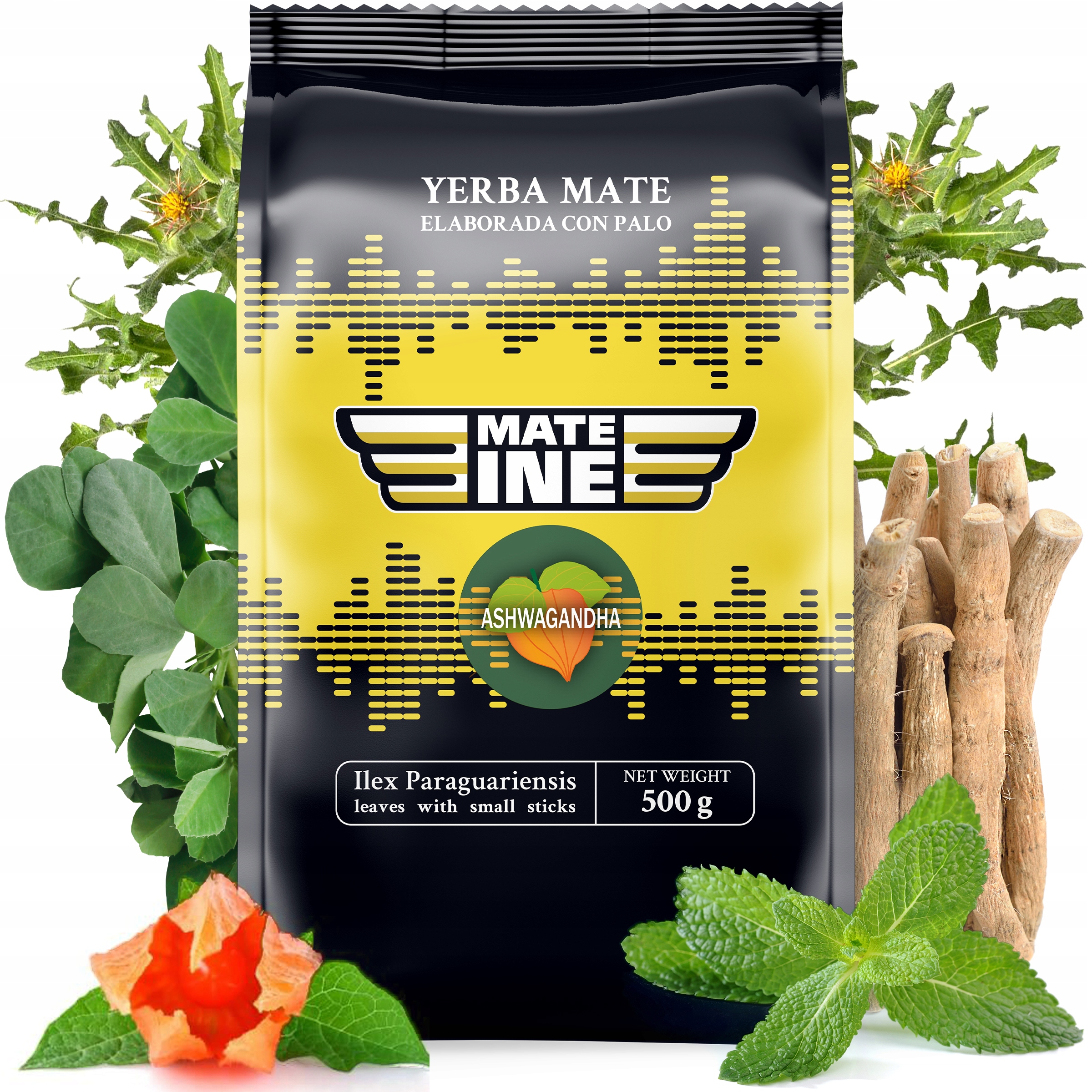 Yerba Mate Mateine Ashwagandha 500g 0,5kg