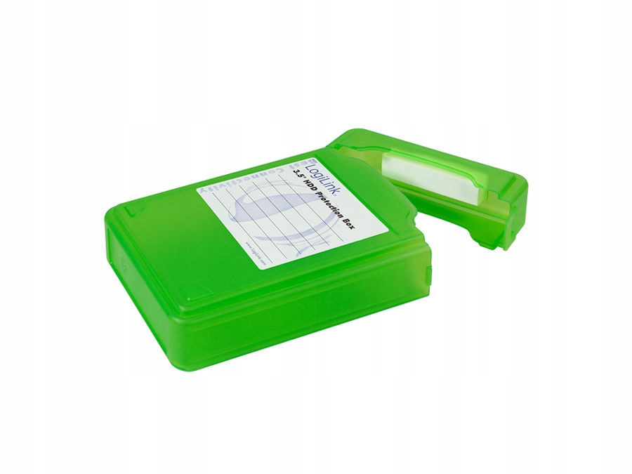 etui plastikowe do dysku 3,5" LogiLink UA0133G zielone