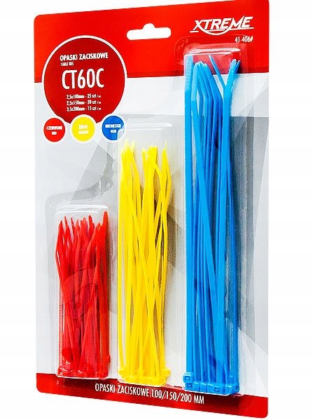 

Opaska kablowa zestaw CT60C (60szt)