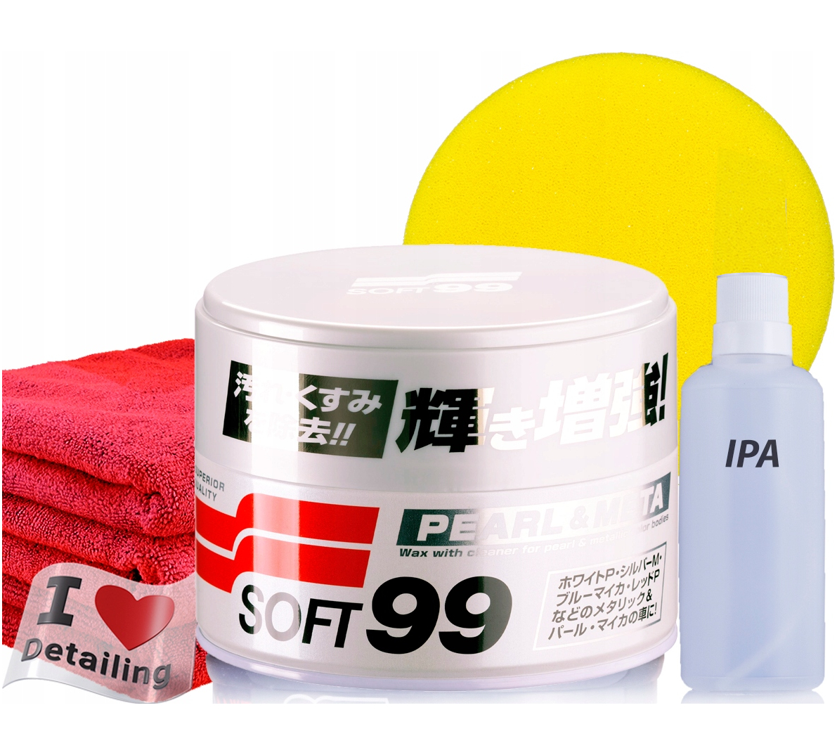 SOFT99 жемчуг и металлик мягкий воск набор 320 г