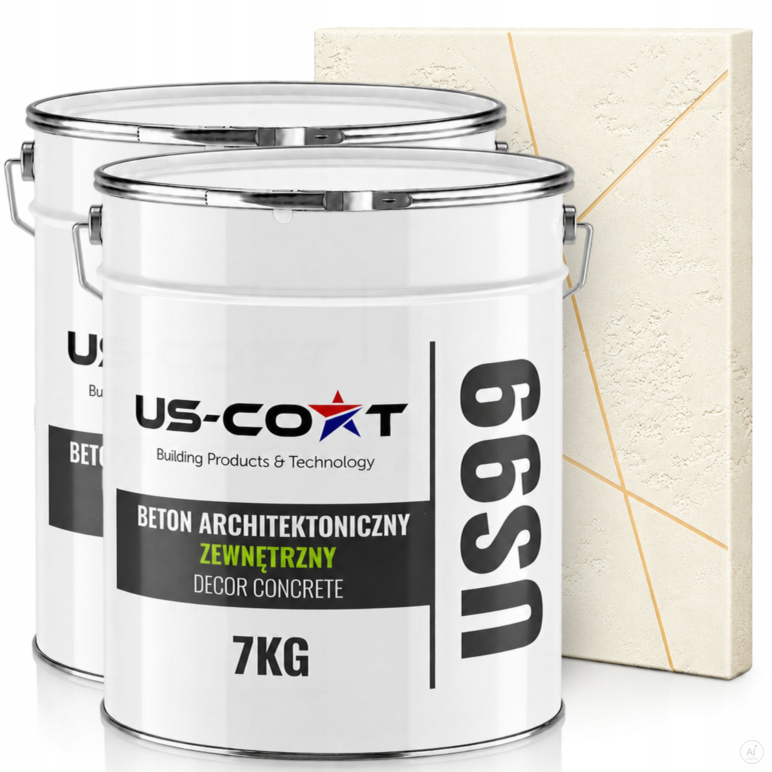 Fasádní Omítka S Betonu 2x7KG Béžová Světlá F751 Hotová Hmota Zeď