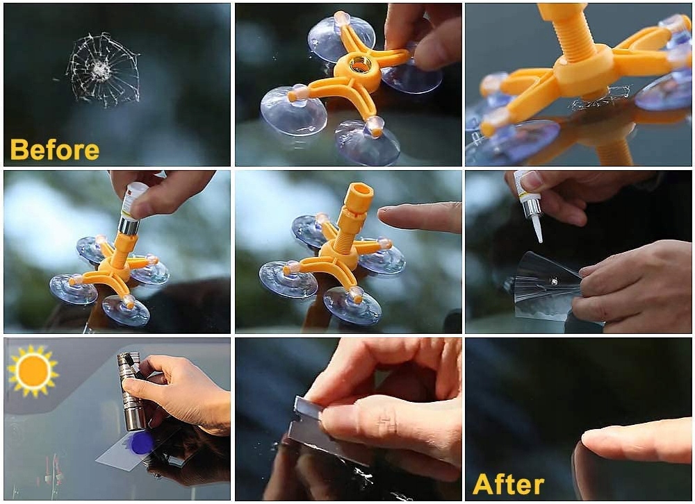 ZESTAW NAPRAWCZY SZYBY SAMOCHODOWEJ KLEJ DO SZYB Producent Inny