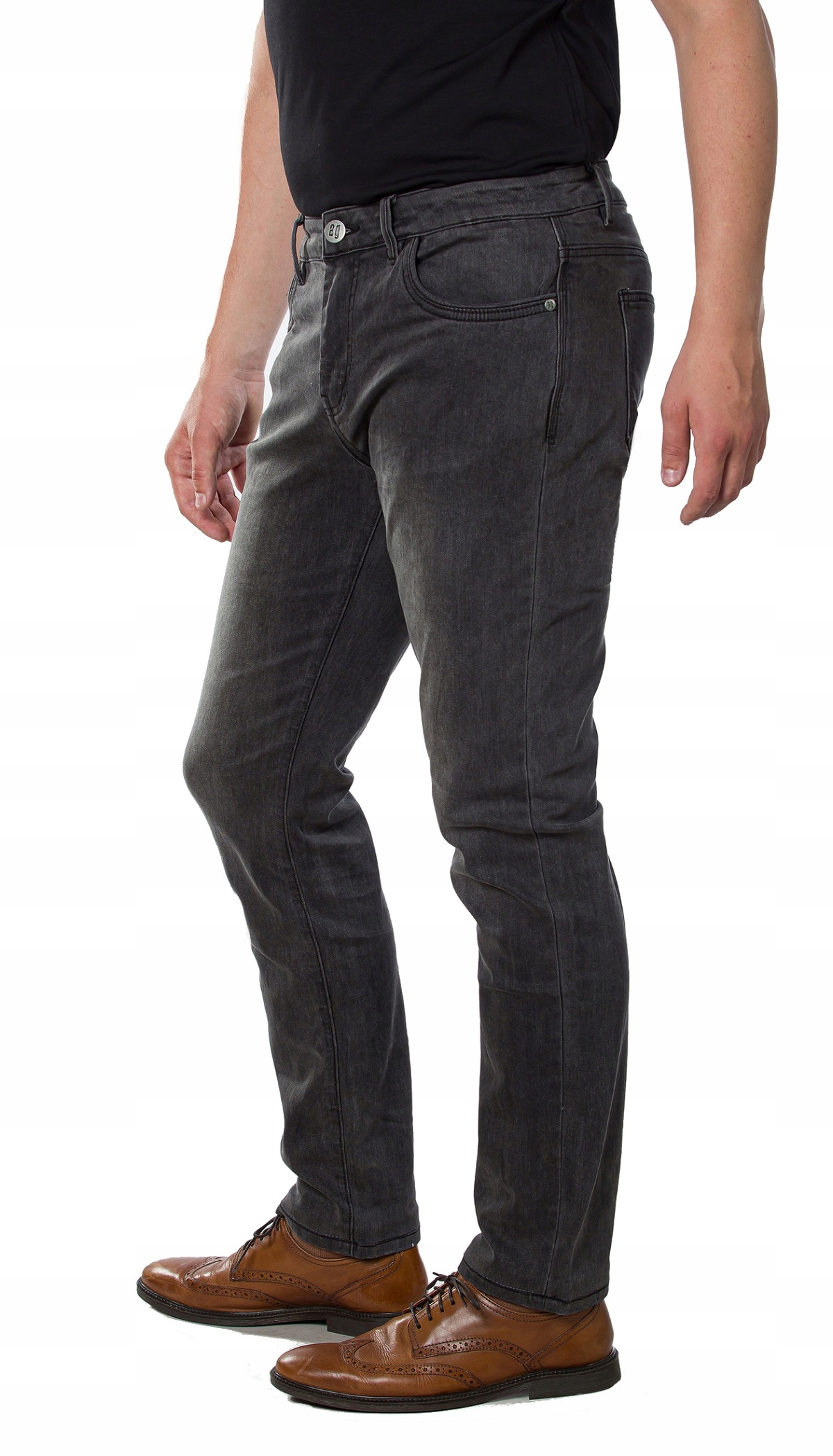 Pánské kalhoty Grey Jeans s rovnými nohavicemi a elastanem 31 Anagre