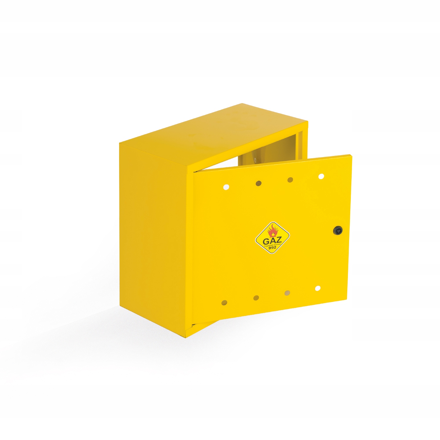 Plynová Skříňka 60x60x25 Žlutá Se Zády