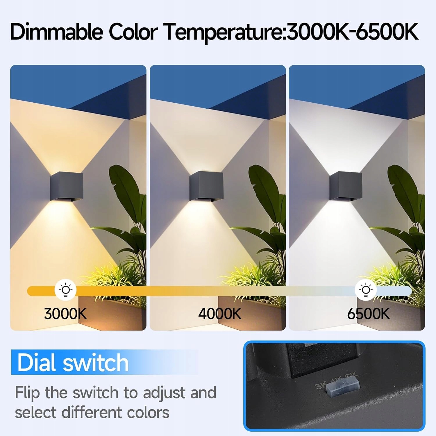 Lampa LED Regulowana Wodoodporna Zewnętrzna Antracyt 15W IP65 WISDOM LINE — miniatura 4