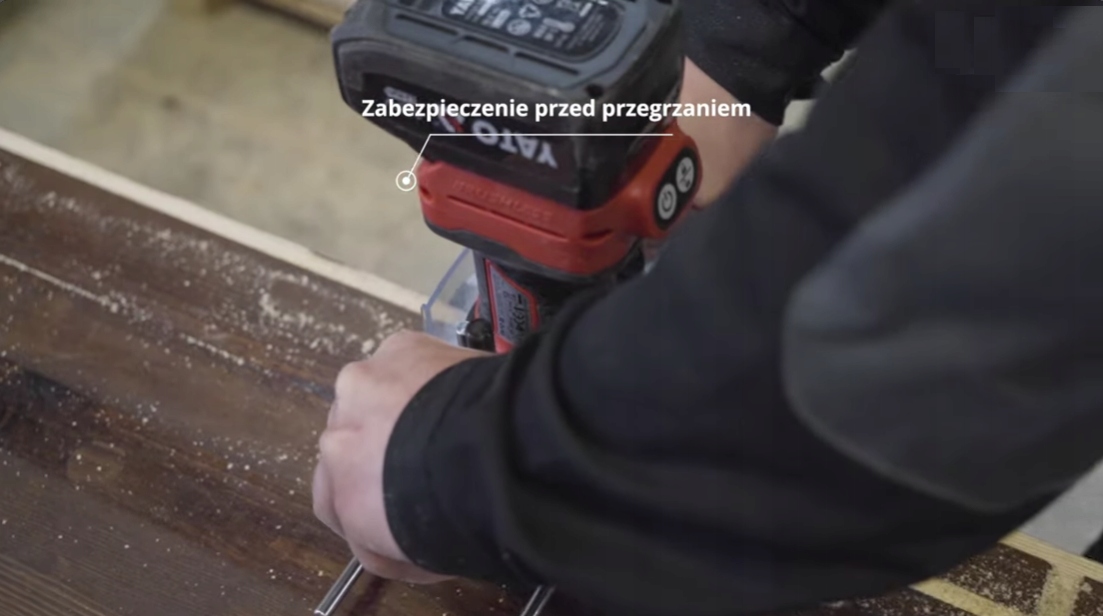 YATO FREZARKA 3W1 GÓRNOWRZECIONOWA/ KRAWĘDZIOWA/SZLIFIERKA PROSTA 18V 6/8mm Skok zespołu frezowego 55 mm