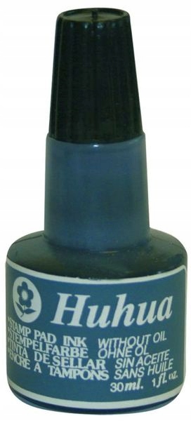 Czarny TUSZ do PIECZĄTEK i STEMPLI bezolejowy Huhua ŁATWA W APLIKACJI
