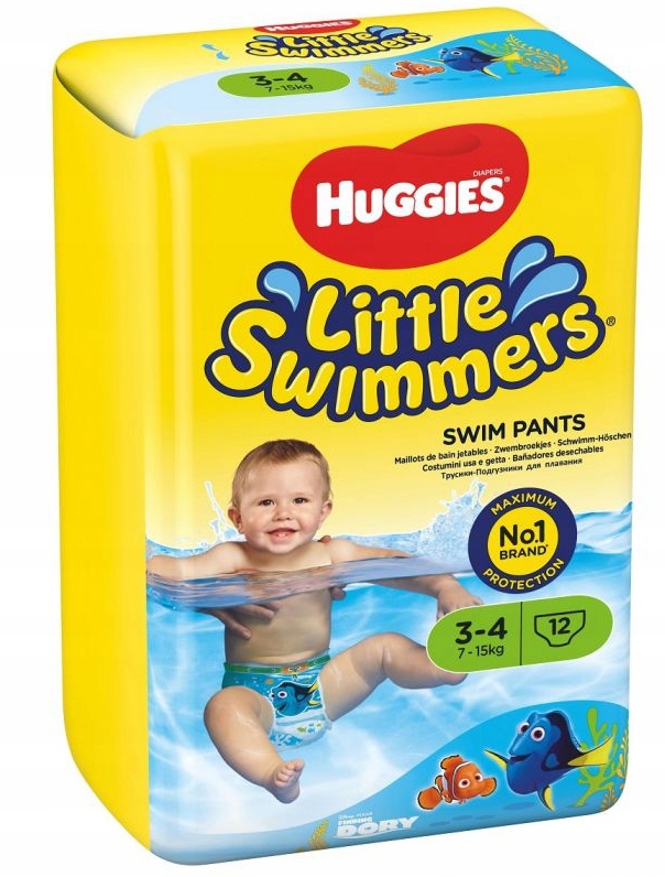 PIELUSZKA DO PŁYWANIA HUGGIES ROZMIAR 3-4 1 SZTUKA Marka Huggies