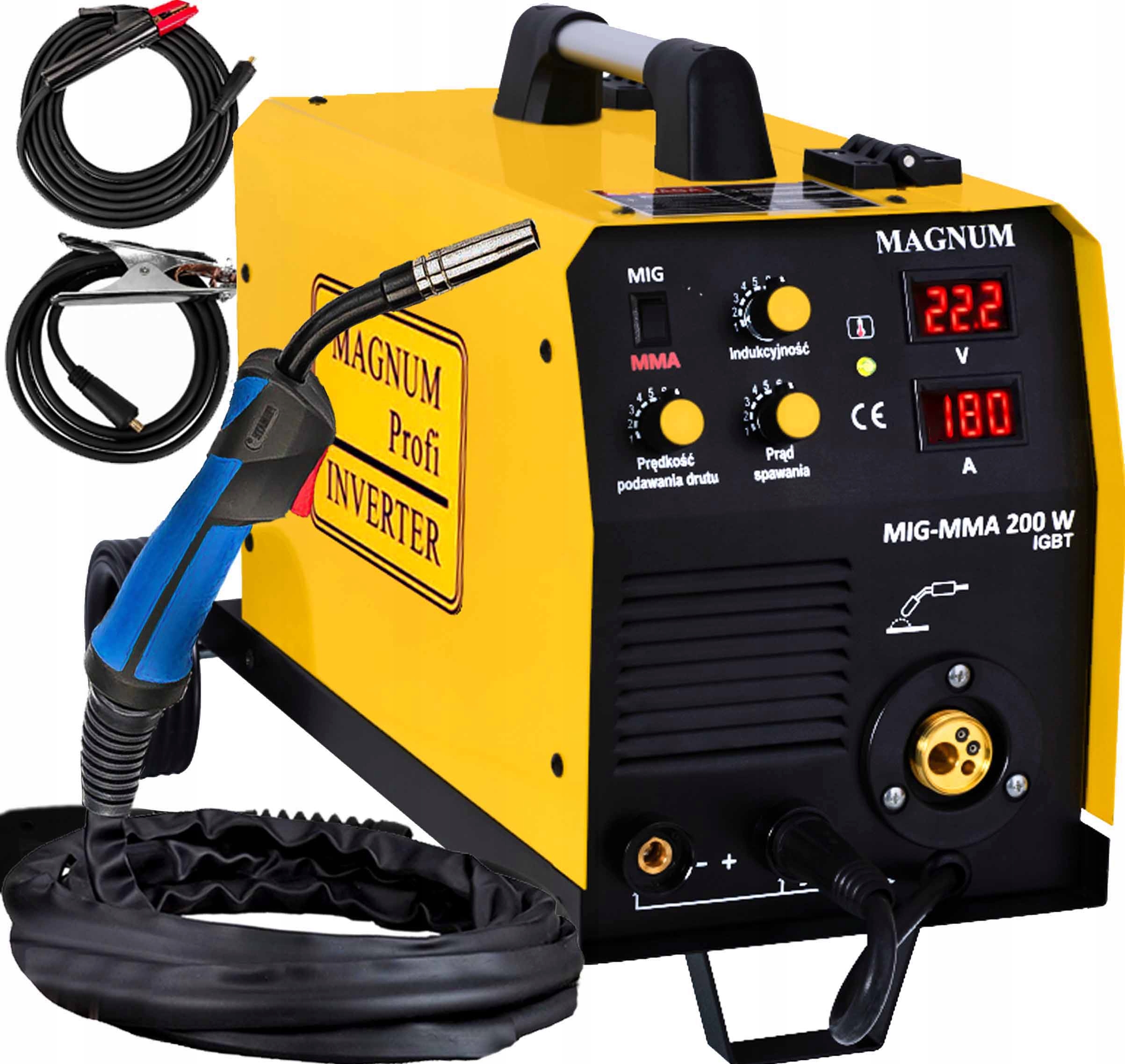 

Spawarka Migomat Inwertorowy Magnum 200W Igbt Mma