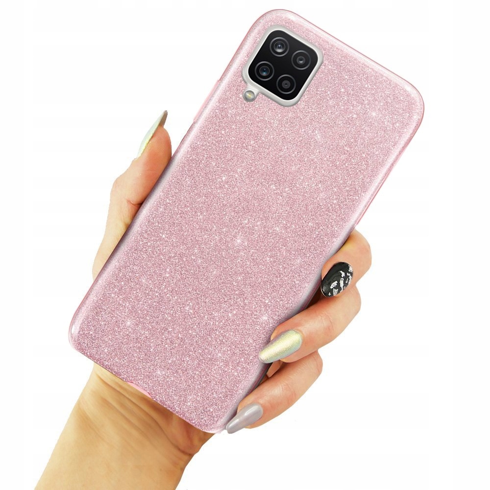 

Etui Do Samsung Galaxy A12 Brokat Glitter + Szkło