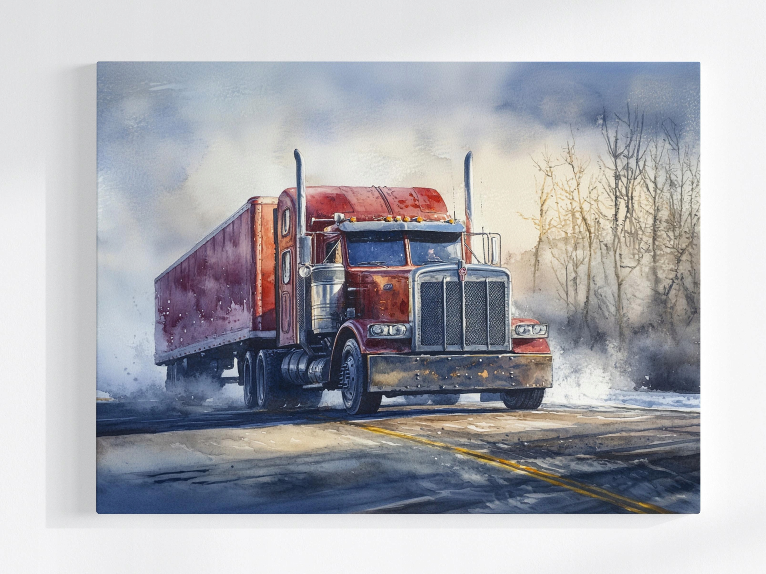 Obraz Na Plátně Canvas Americká Nákladní Automobil Truck Auto 80x60