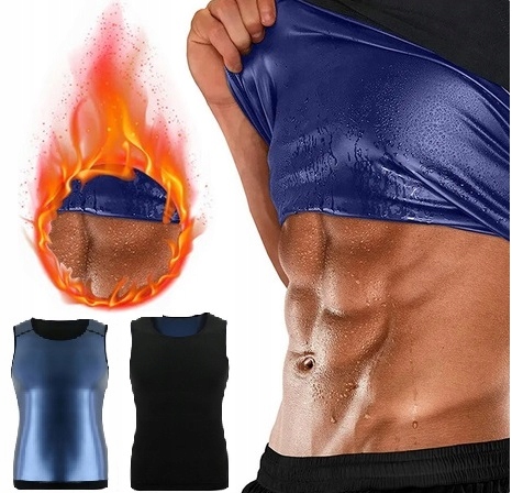 

Koszulka Męska Treningowa Sauna Odchudzająca Fit