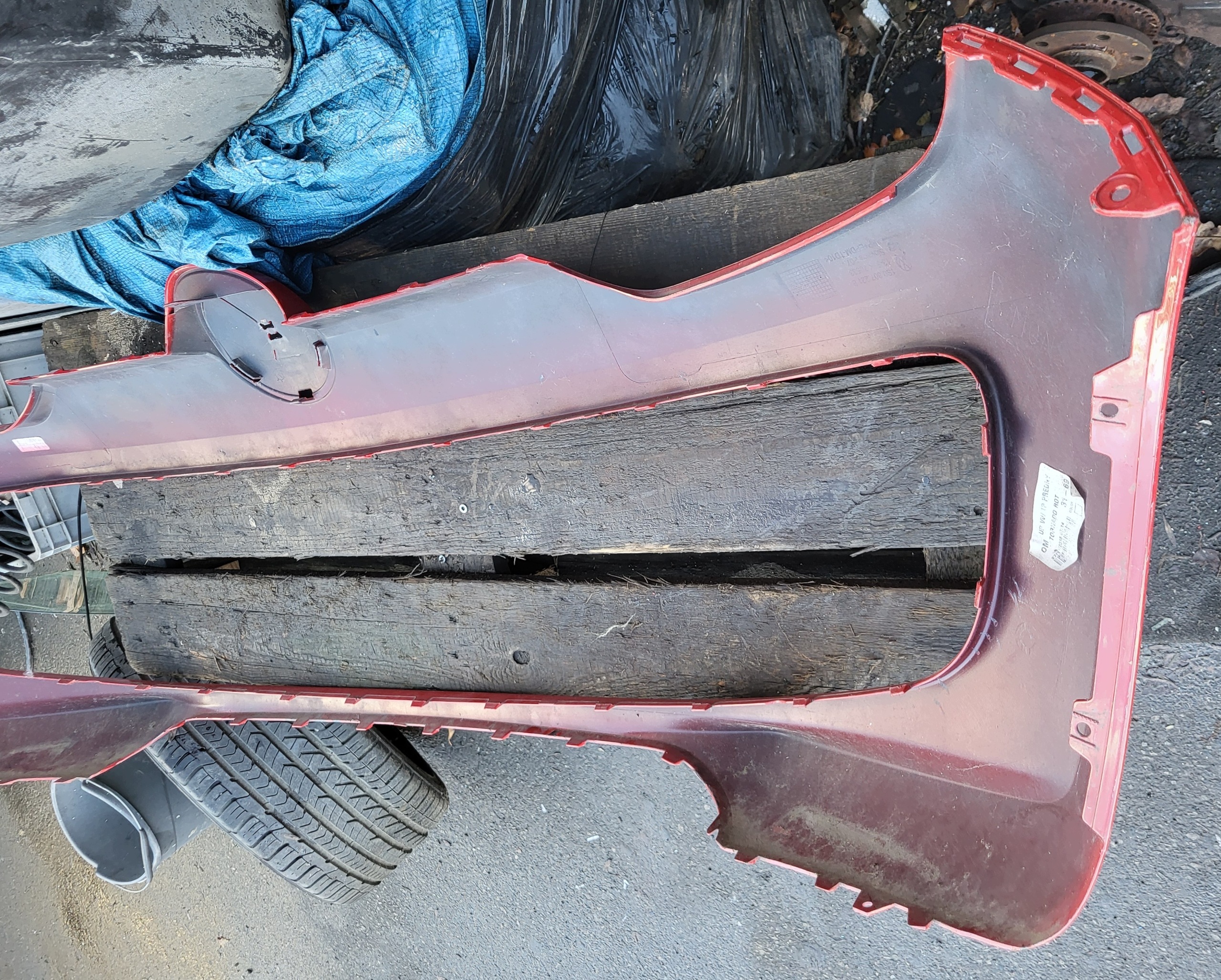 bumper front front VW UP 1S0807221B 13-55K70533 CZEROWNY