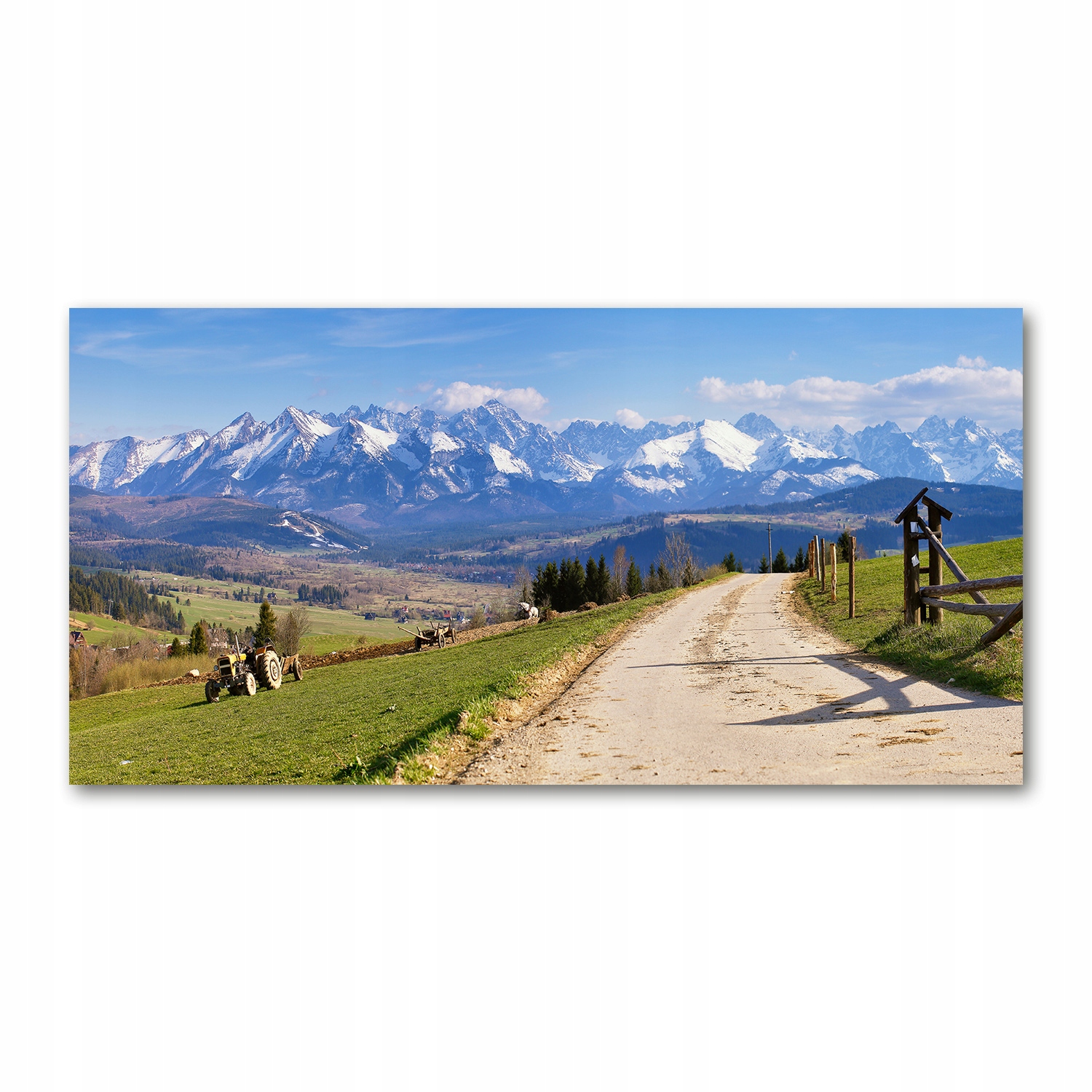 

Foto obraz akryl zdjęcie Panorama Tatr 120X60 cm