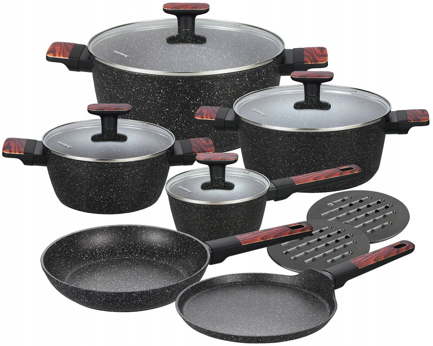 Sada Hrnců Mramorové hrnce Sada Premium KlausBerg Novinka