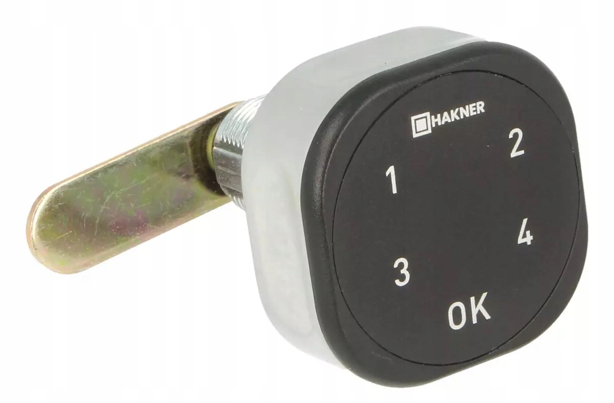 Elektronický zámek Hakner kódový pro nábytkové skříně černý chrom Roxi-C