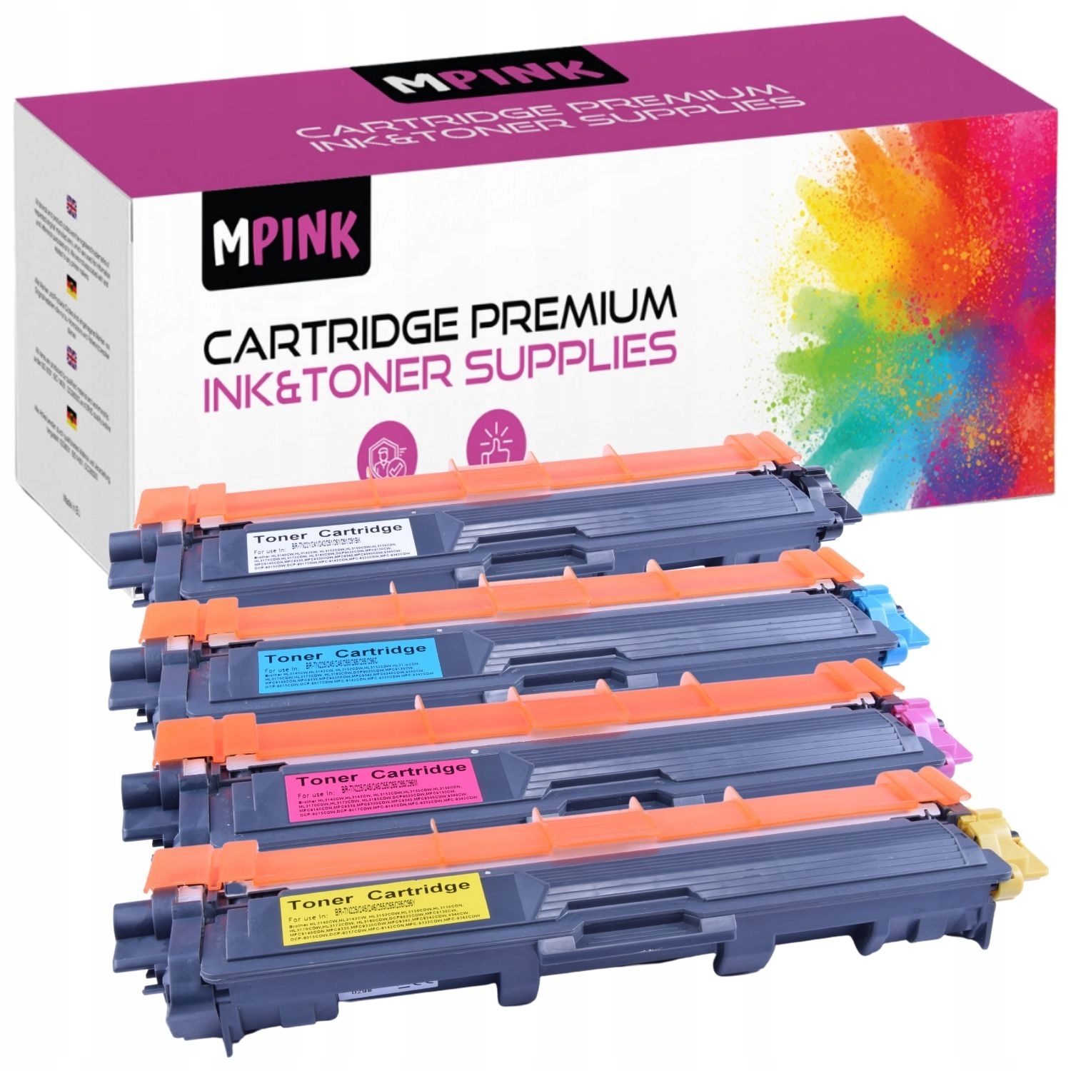 4x toner pro Brother DCP9020 HL-3140CW 3150 3170 MFC-9140CDN 9330 9340 Cdw