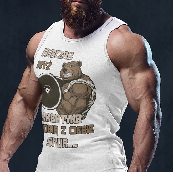 TANK TOP SIŁOWNIA KURCZAK RYŻ Marka inna