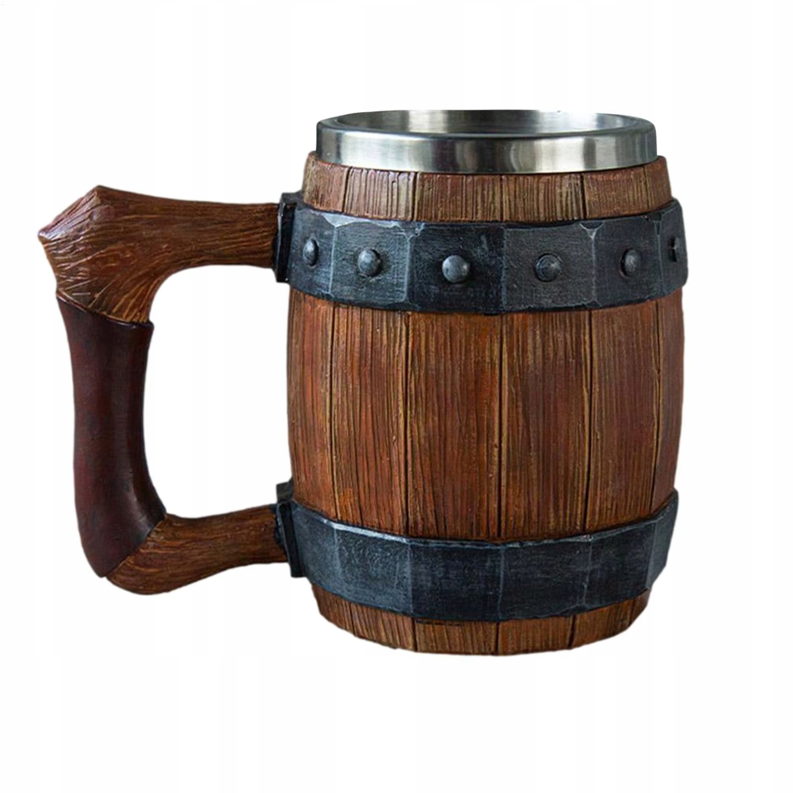 Epický Pivní Sklenice Sud Nerezová Ocel 550 ML Larp Rpg