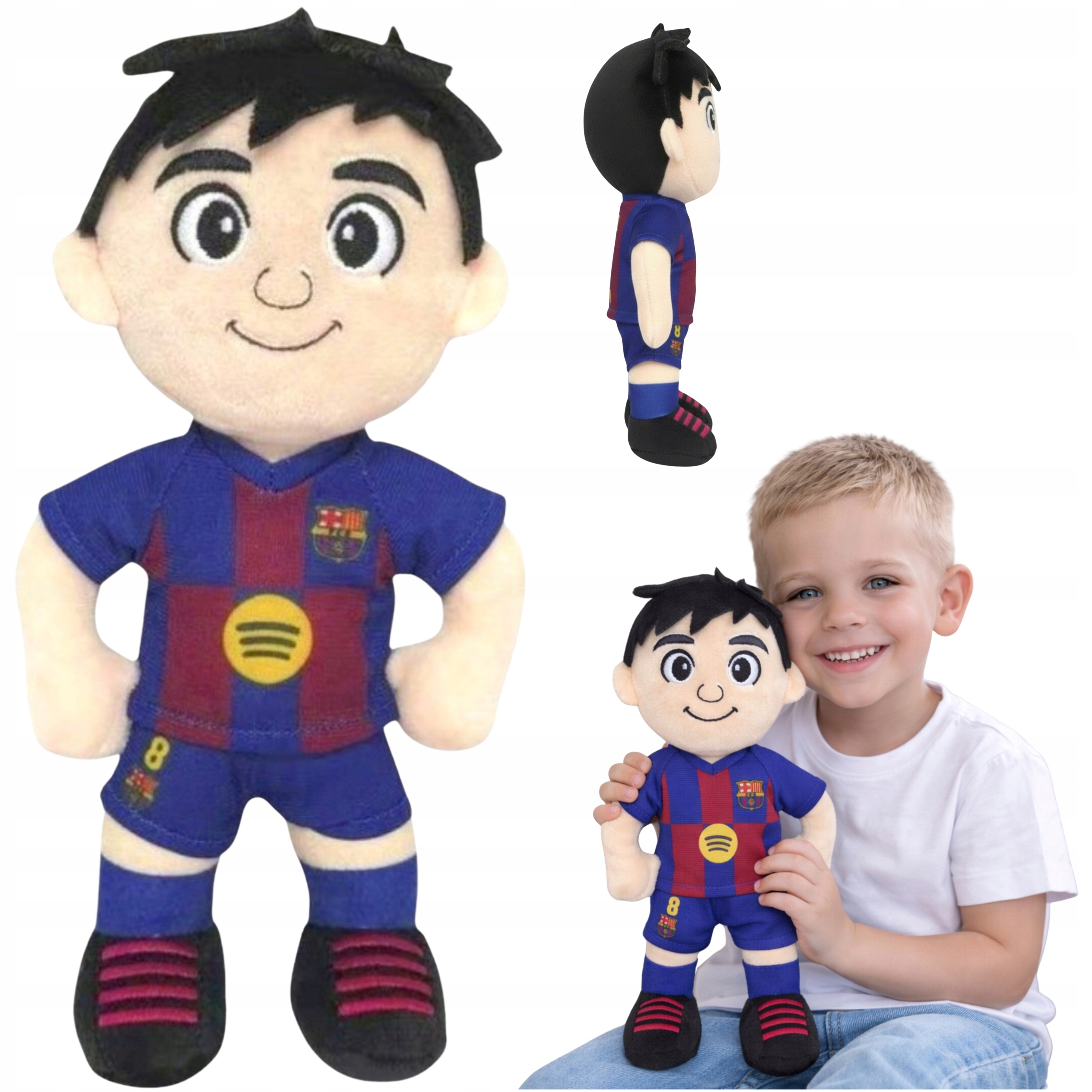 Fc Barcelona Pluszak Maskotka Klubowa dla Dzieci Piłkarz Pedri 36cm Kibic