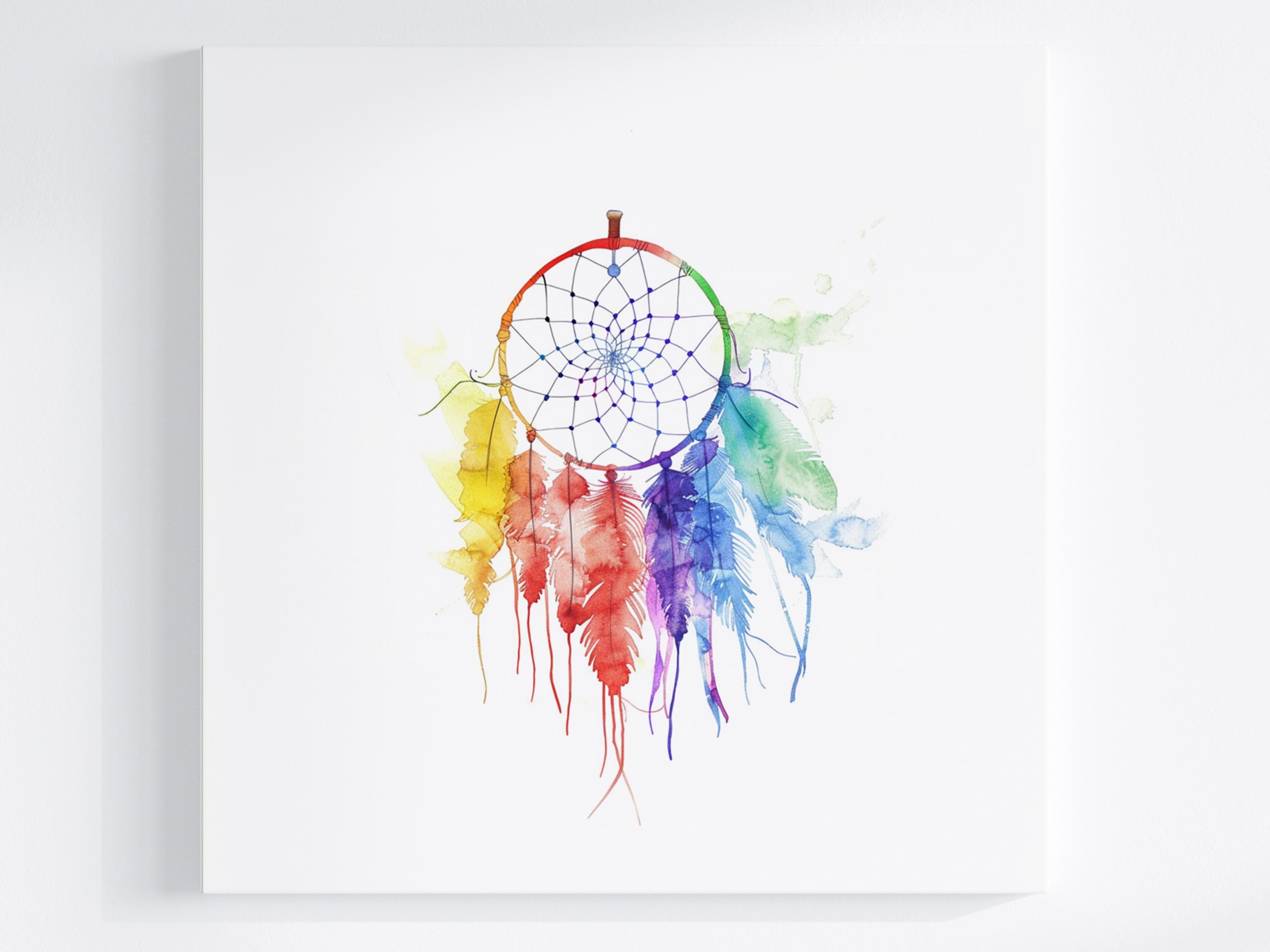 Obraz Na Plátně Canvas Barevný Lapač Snů Dream Catcher 80x80