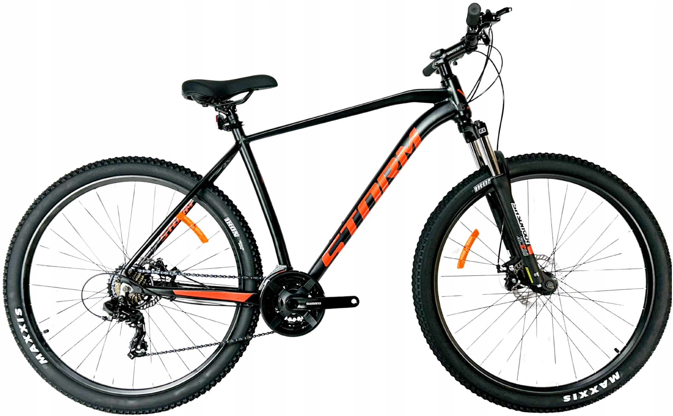 Rower Górski Mtb Storm Shark 1.0 2D 29 rama 21 czarny pomarańczowy 2025
