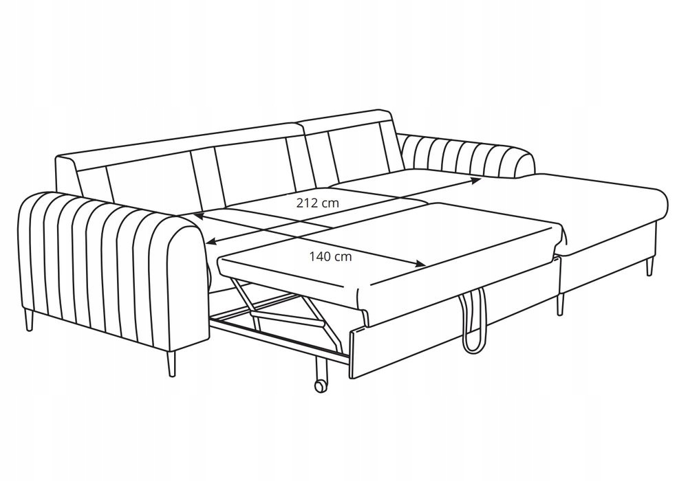 Narożnik MONACO Wysokość mebla 102 cm