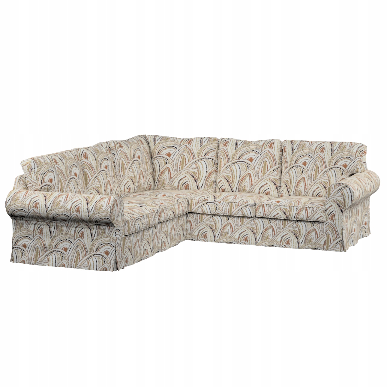 Potah na rohovou pohovku Ektorp Ikea oranžový