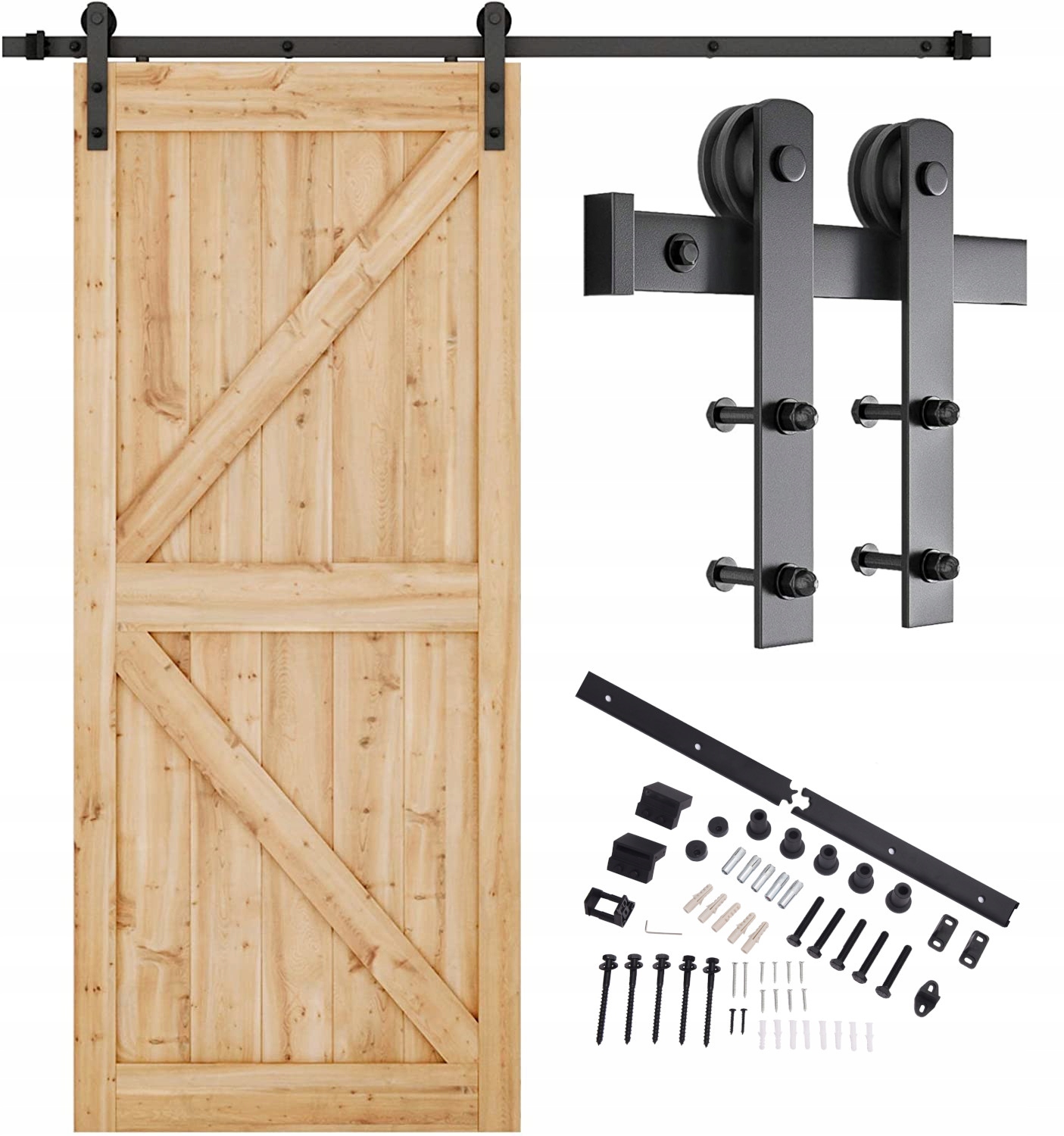 

System Drzwi Przesuwnych Barn Door Loft Retro 2m