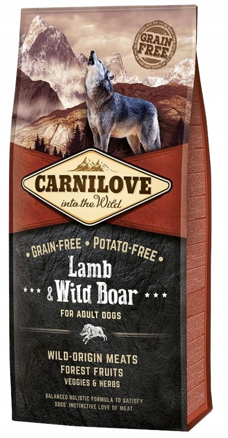 Levně Carnilove Bezobilné krmivo Jehněčí a divočák 1,5 kg