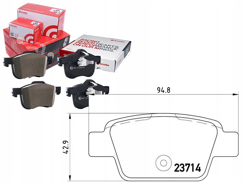 Brzdové Destičky Fiat Stilo 01- Zadní Brembo
