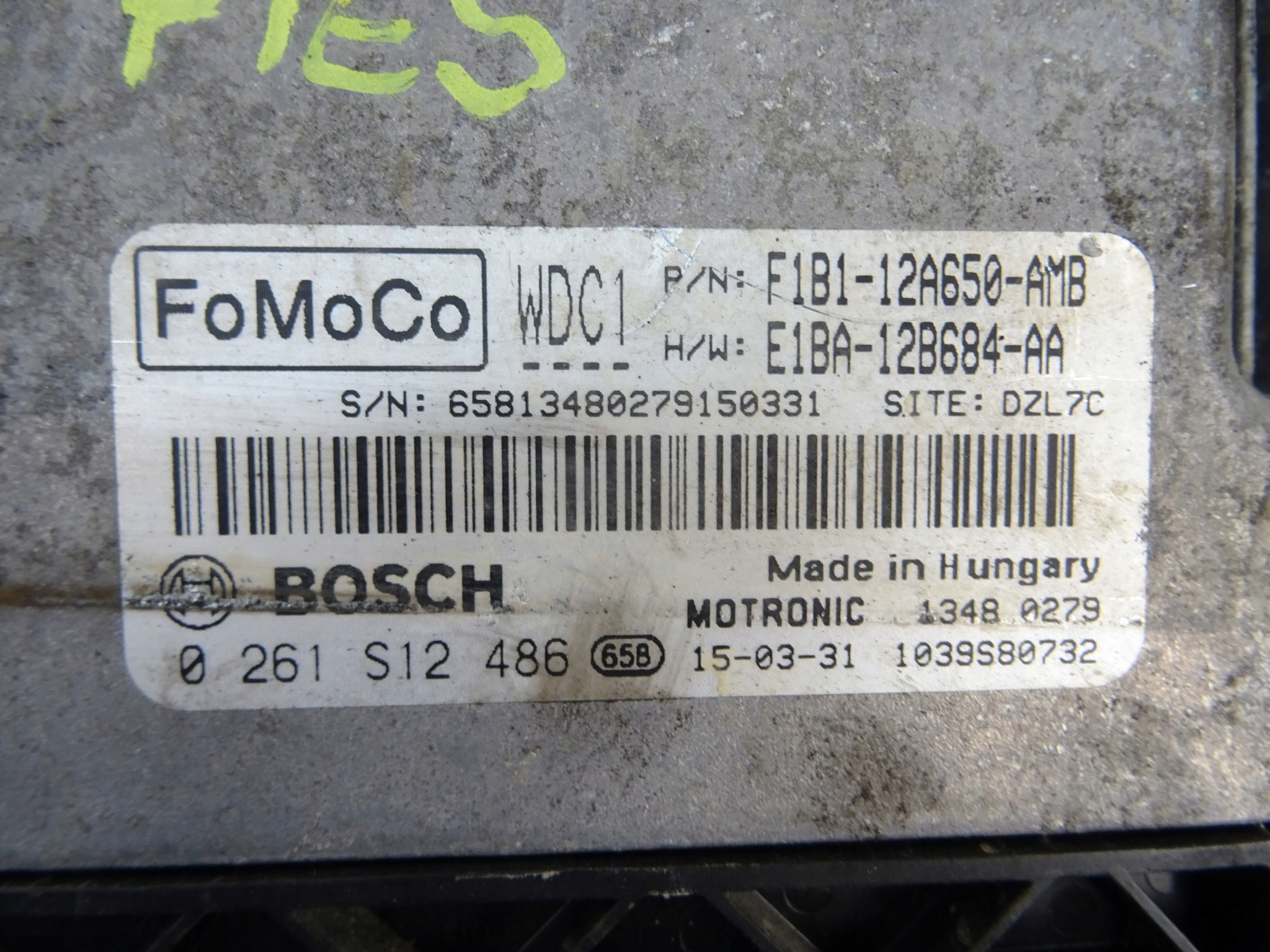 FORD FOCUS MK3 computer Motore BV61-12A650-BD 1.6 16V
