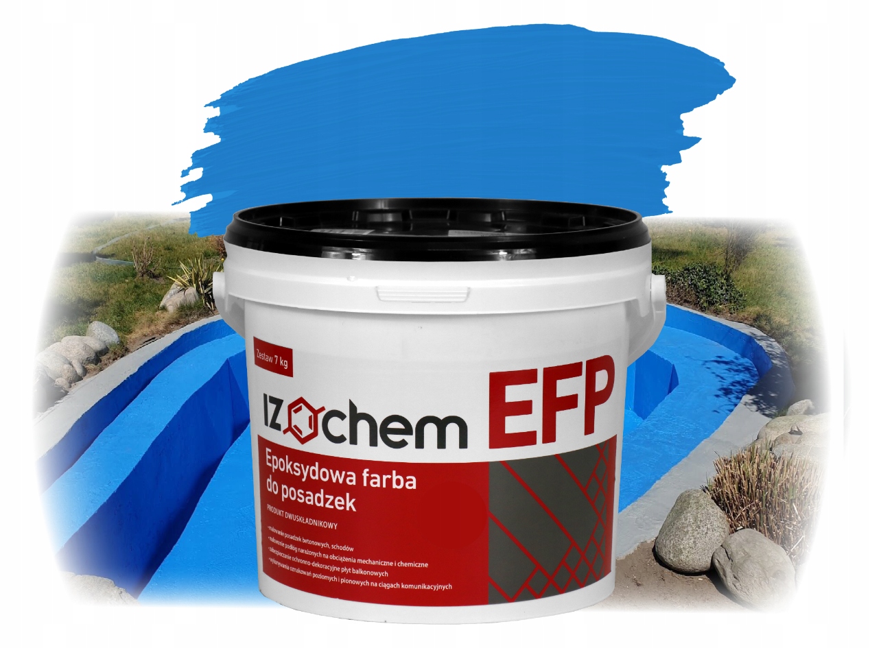 Izochem Efp 7 Kg Niebieski Farba Epoksydowa Do Betonu I Posadzek