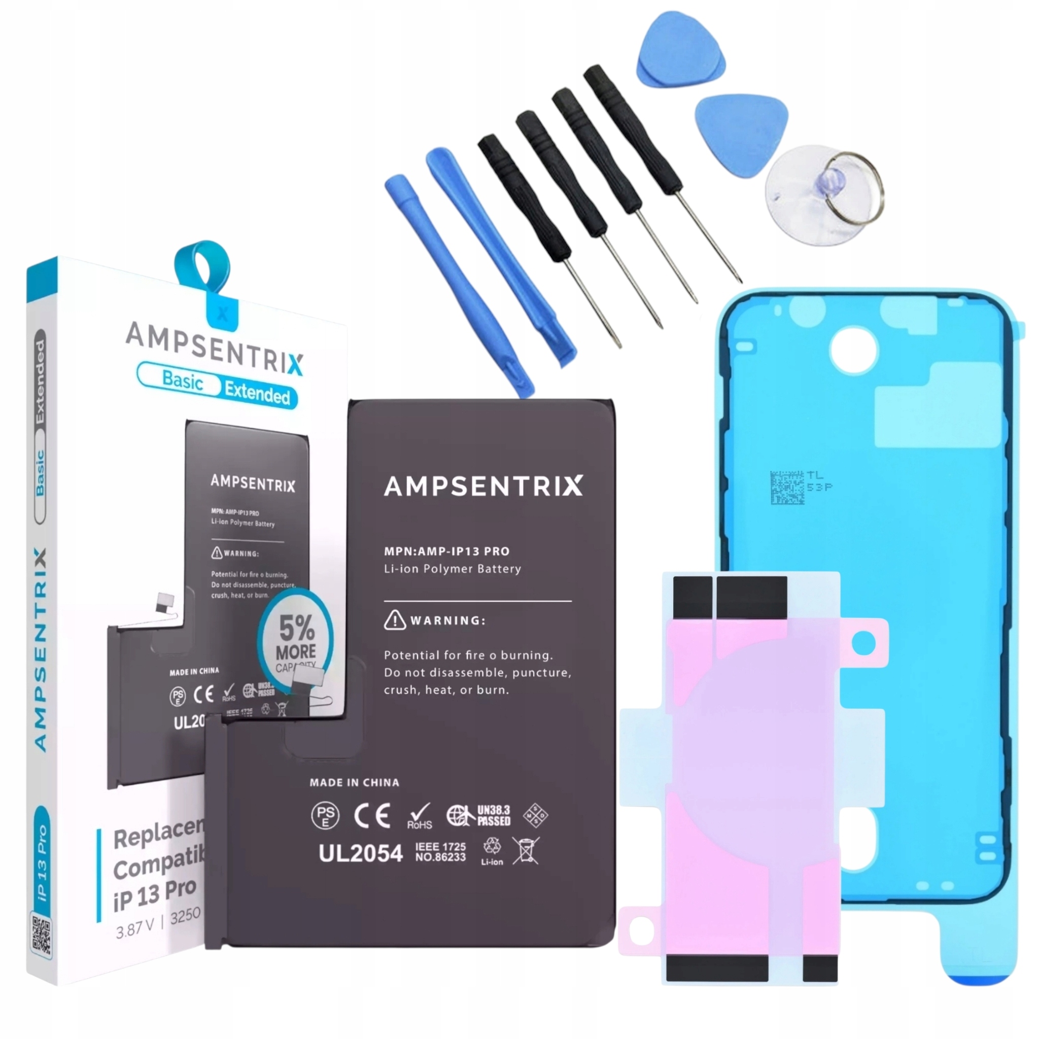 Bateria Apple iPhone 13 Pro Zwiększona Pojemność 3250mAh Ampsentrix +zestaw