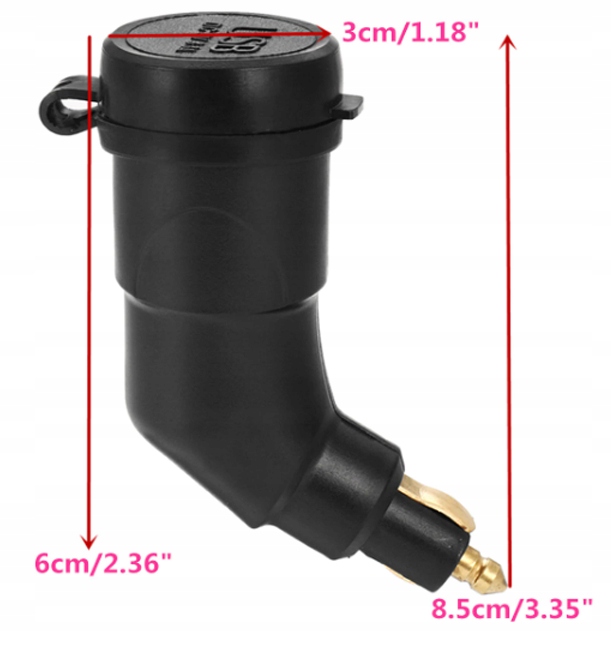 ŁADOWARKA ADAPTER WTYK DIN 2x USB 3.3A BMW MOTOR Producent Kopier