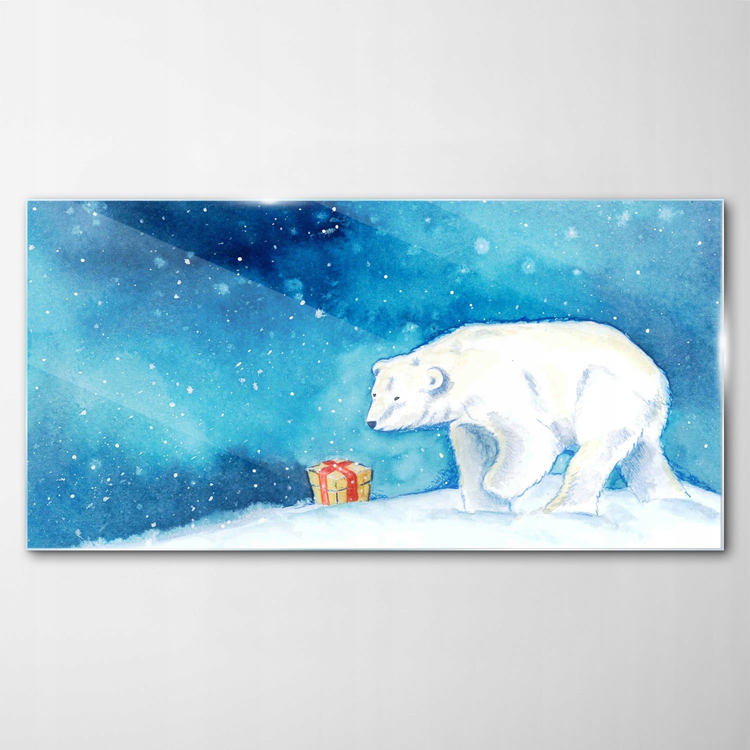 

Hartowany Obraz Szklany Niedźwiedź Polarny 120x60