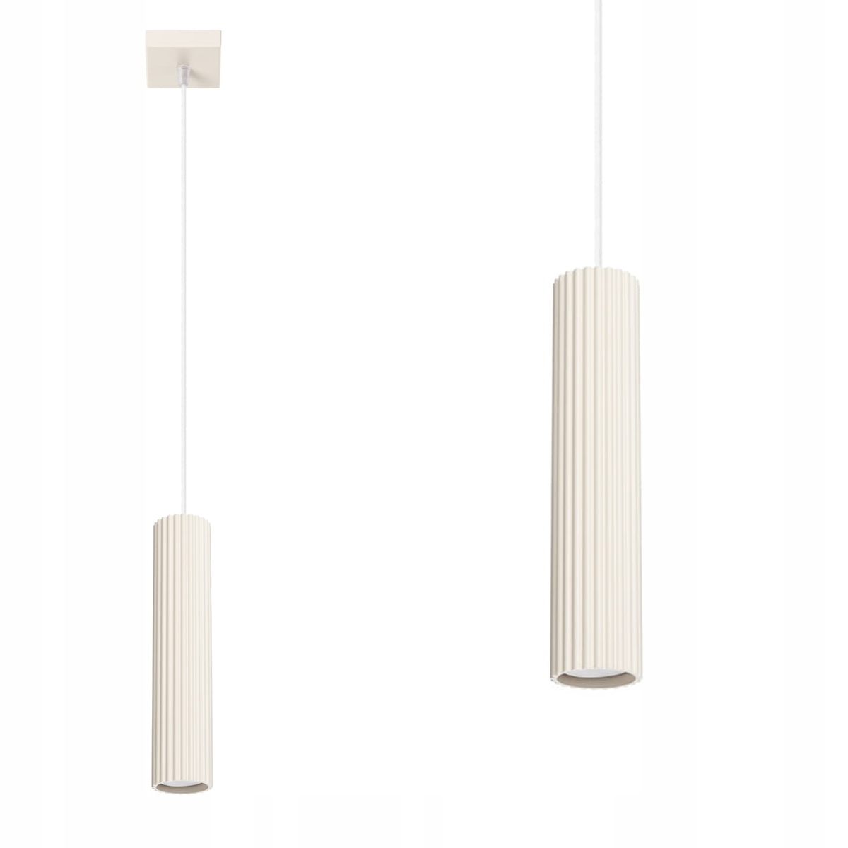 Sollux Elegantní samostatná závěsná lampa ze série Karbon s válcovým stínítkem