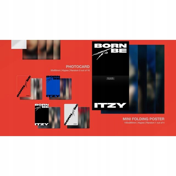 {{{ ITZY - BORN TO BE - STANDARD A VER. (RED) / czerwona Nośnik CD