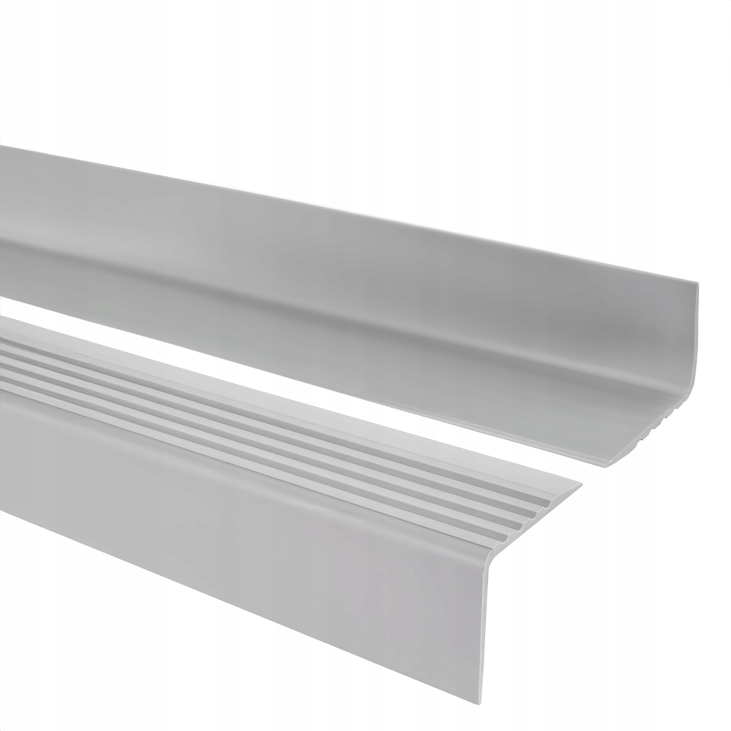 Schodiskový profil Pvc 50x42 mm, schodiskový nosník, Rgp, svetlosivý, 150 cm