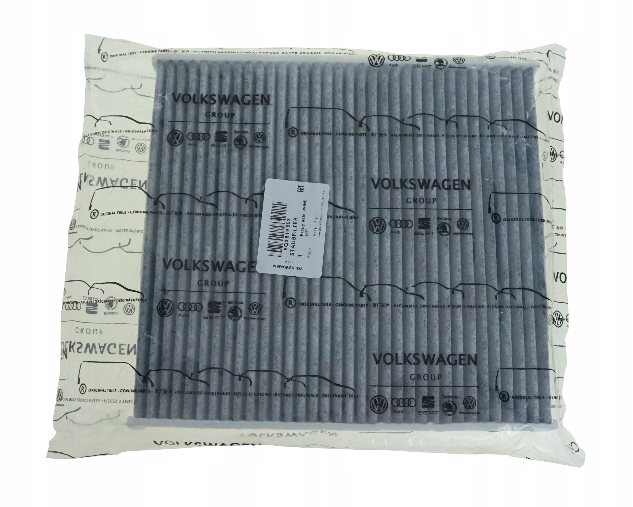 5Q0819653 - ФИЛЬТР САЛОНА УГЛЕРОДА VW T-ROC TOURAN II ОРИГИНАЛ