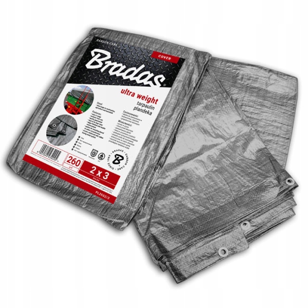 

Plandeka Bradas Ultra Weight 260g. 2 x 4m mocna